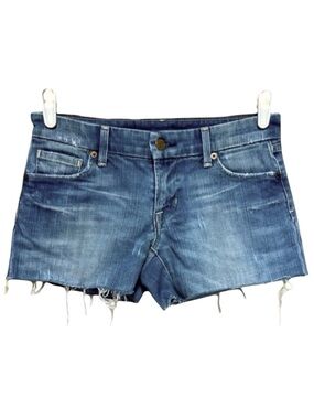 Citizens of Humanity Low Rise Distressed Denim Jean Shorts Size 27 Coastal